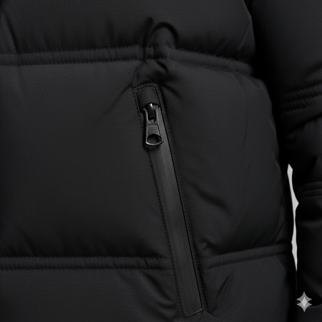 Warme Herren Daunenjacke mit Kapuze | Winter | Slim Fit