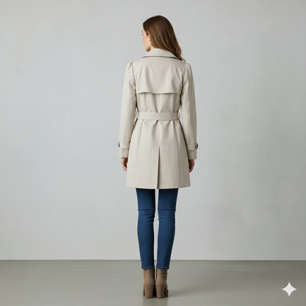 Damen Trenchcoat mit schmalem Schnitt | Mittellang & Elegant