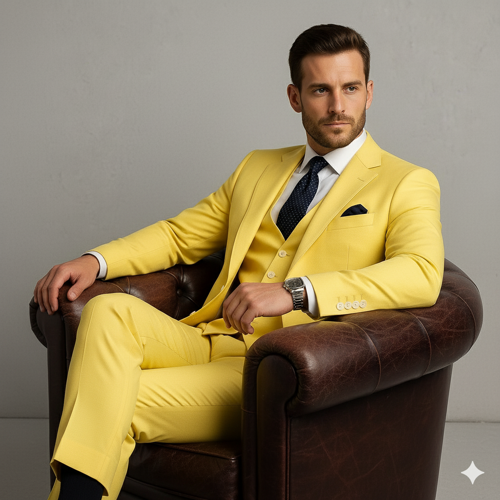 Herren Anzug 3-teilig | Slim Fit Elegant für Hochzeit & Business