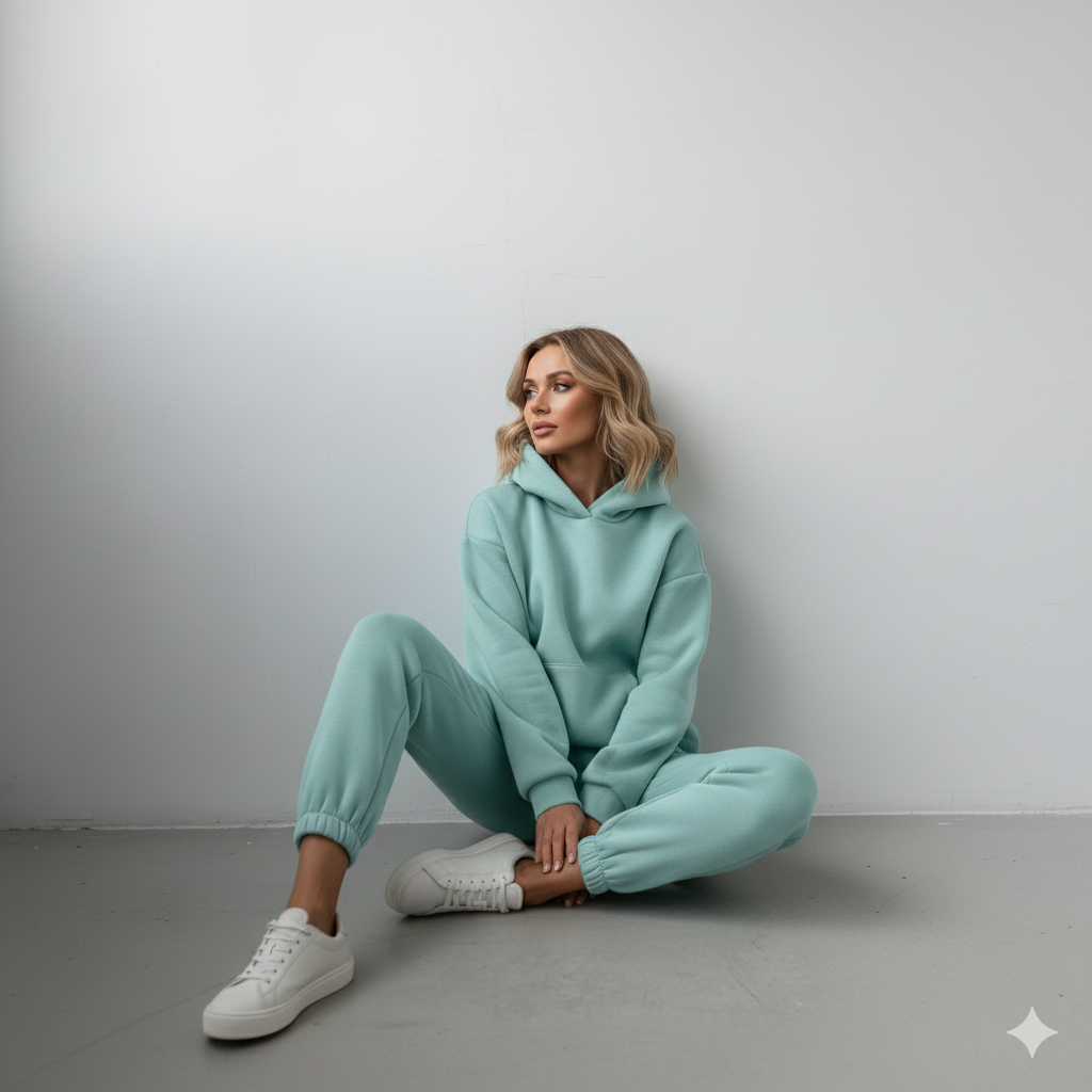 Warmer Damen Hoodie Zweiteiler | Bequem für Herbst & Winter