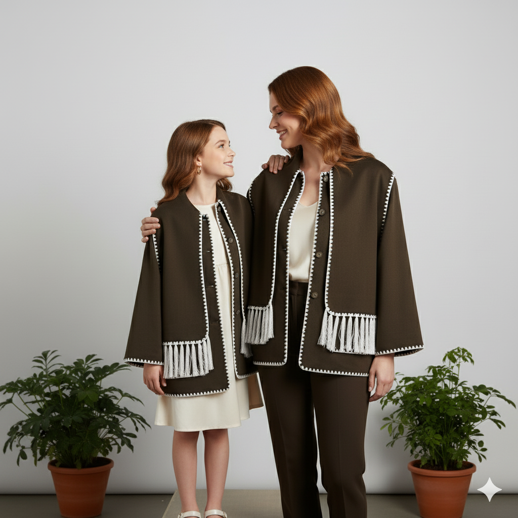 Damen Wollmantel mit Schal Kragen | Winter | Locker & Warm