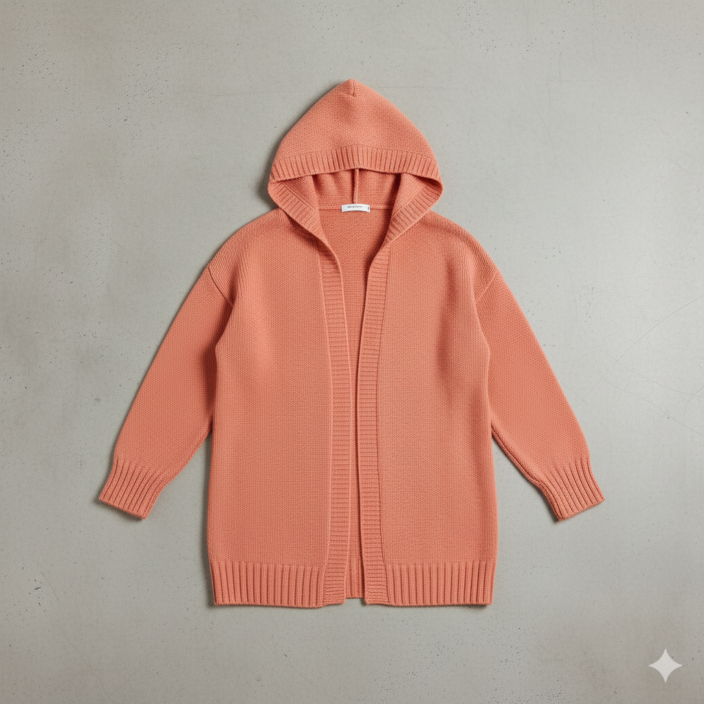Damen Strickjacke mit Kapuze | Lässig & Übergang
