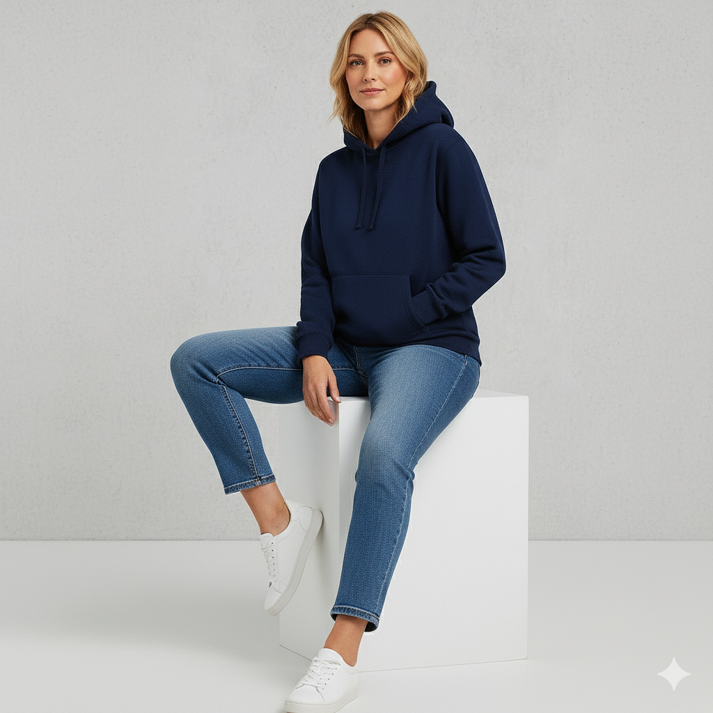 Warmer Damen Hoodie aus Fleece | Freizeit & Winter