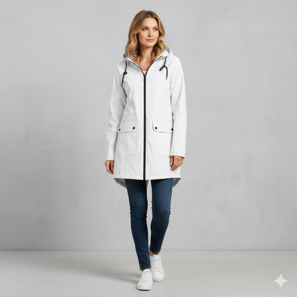 Damen Regenjacke mit Kapuze | Leicht & Wasserdicht | Übergang