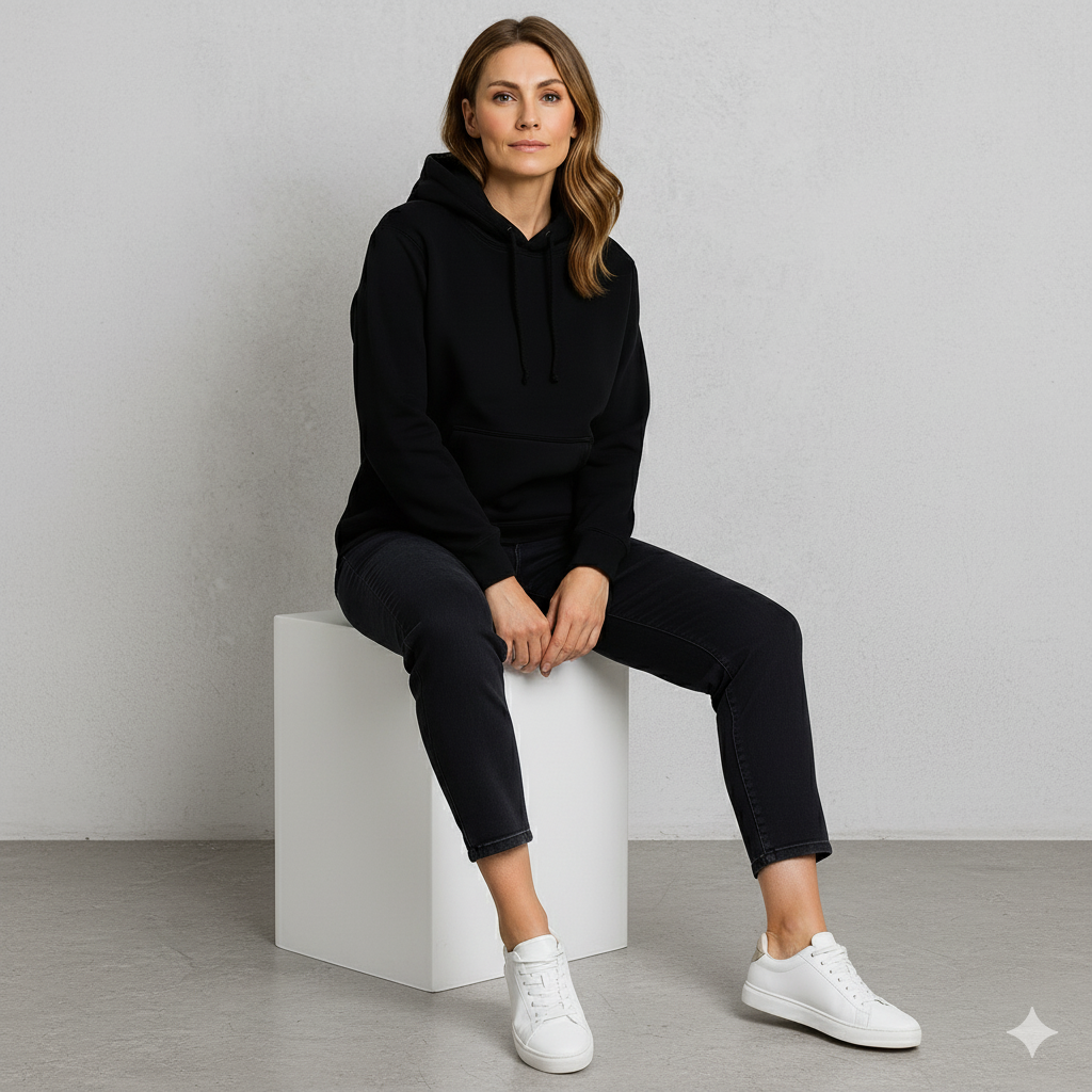 Warmer Damen Hoodie aus Fleece | Freizeit & Winter
