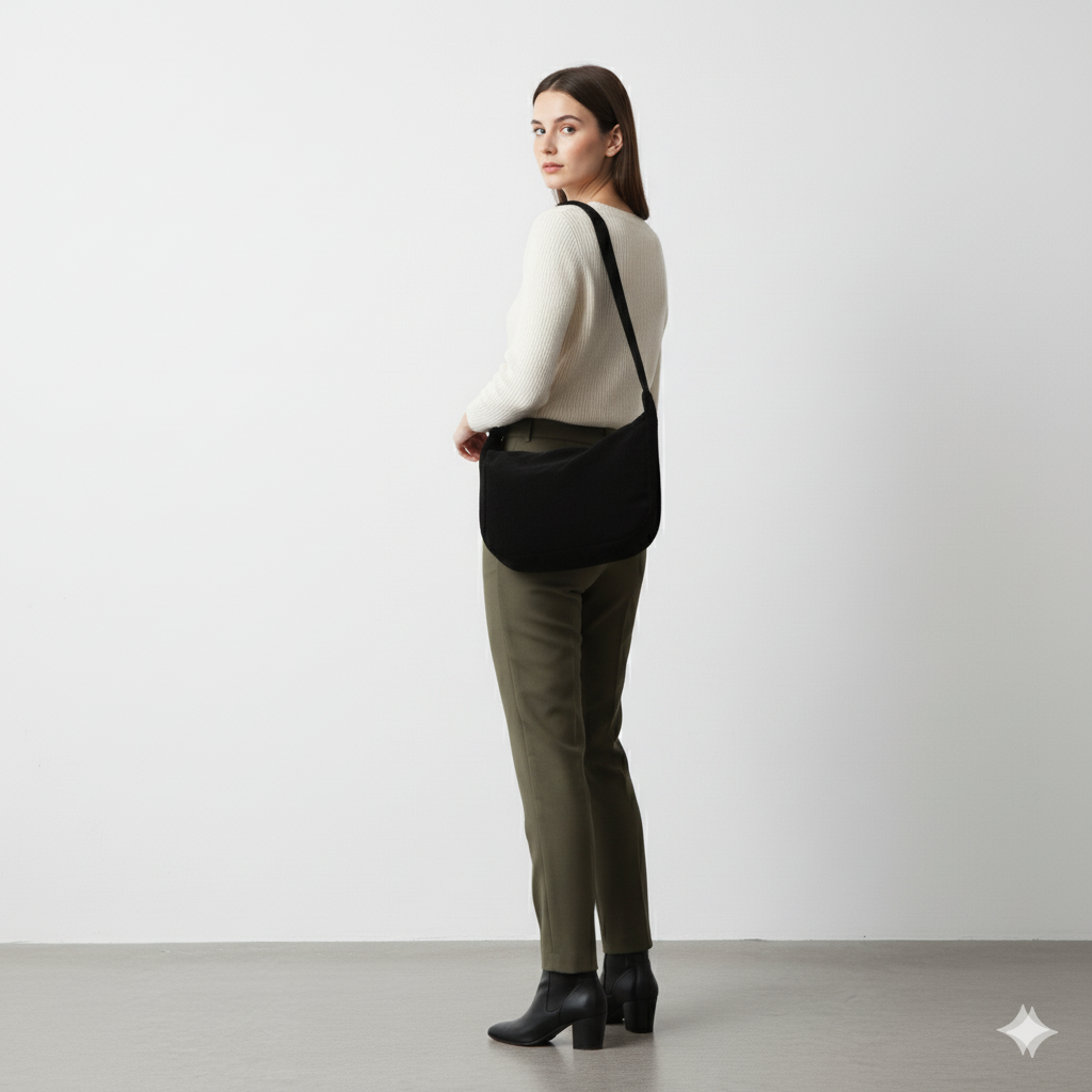 Lässige Damen Umhängetasche aus Cord | Leicht & Bequem