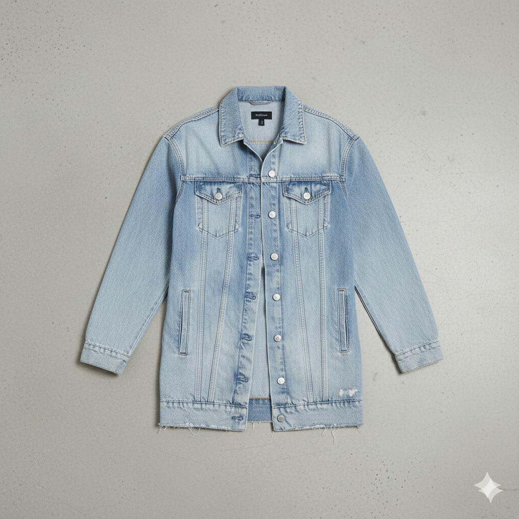 Damen Trenchcoat aus Denim | Mittellang & Modern | Übergang