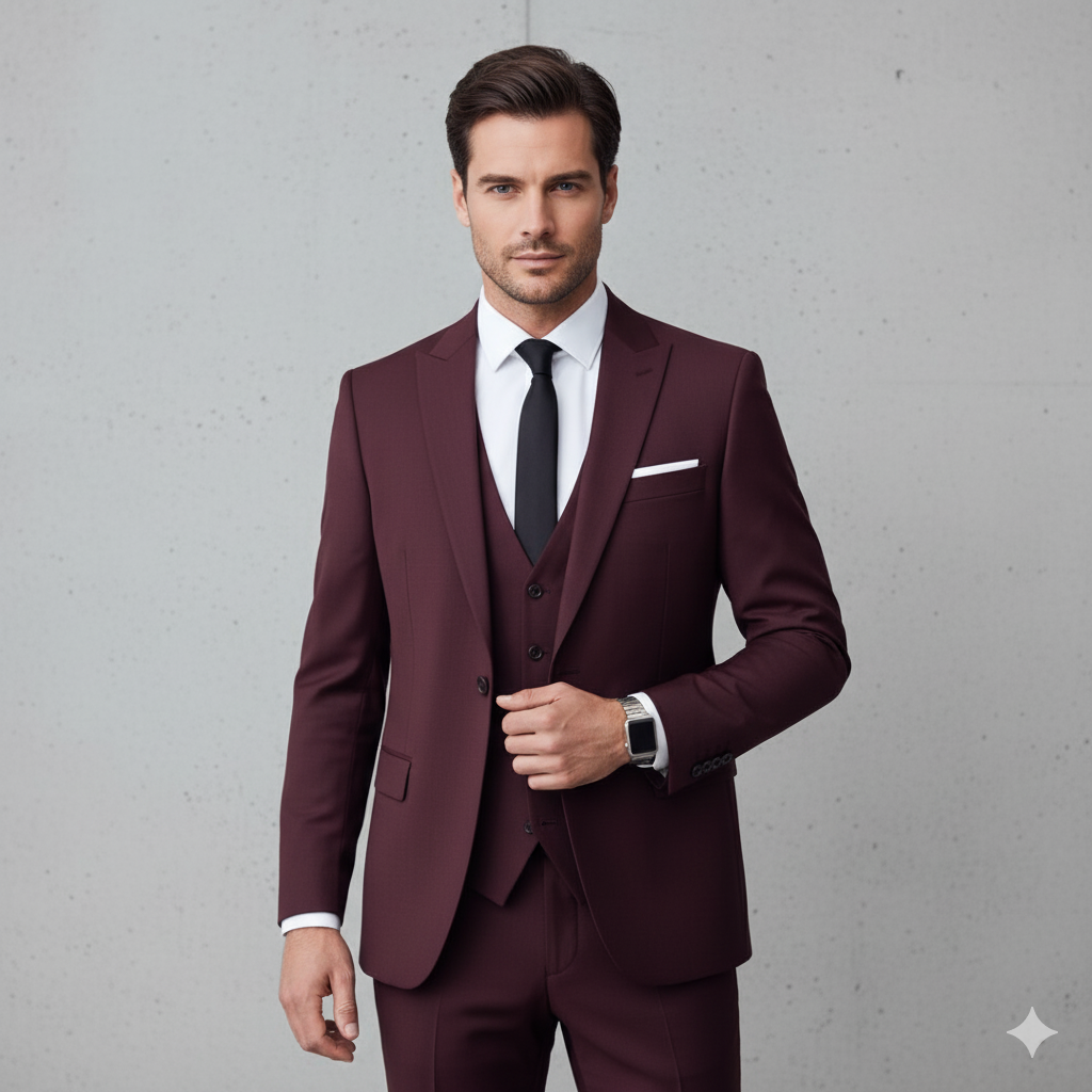 Herren Anzug 3-teilig | Slim Fit Business & Elegant