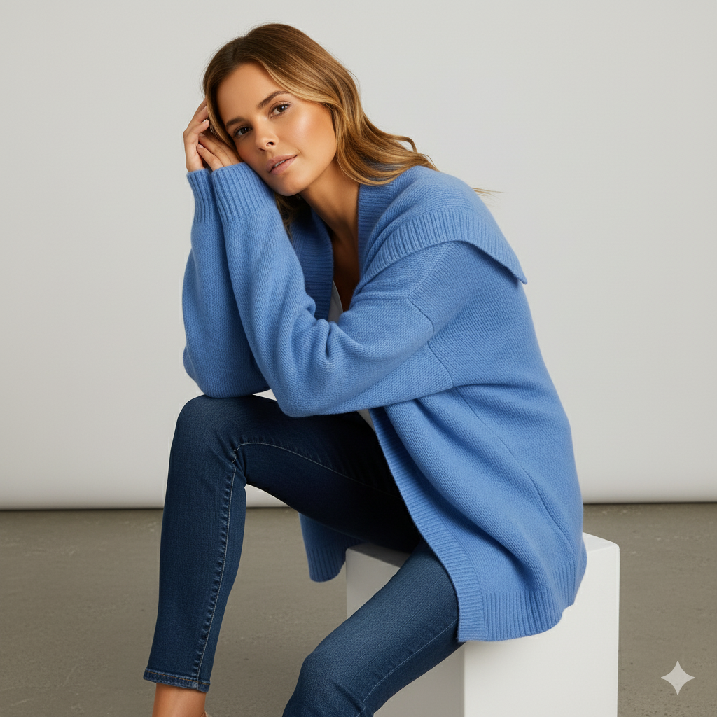 Damen Strickjacke mit Kapuze | Lässig & Übergang