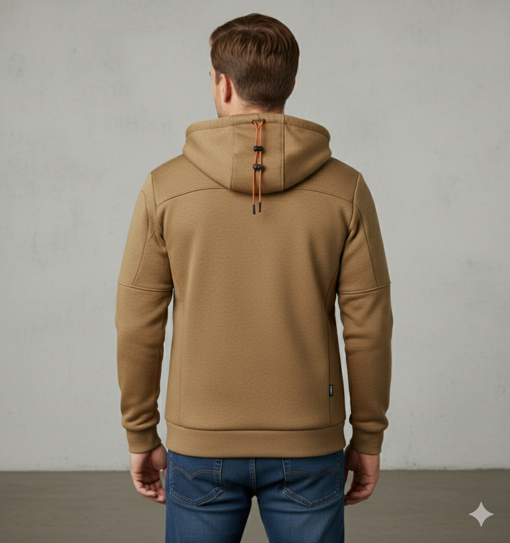 Fleecejacke für Herren mit Kapuze | Warm & Bequem | Herbst