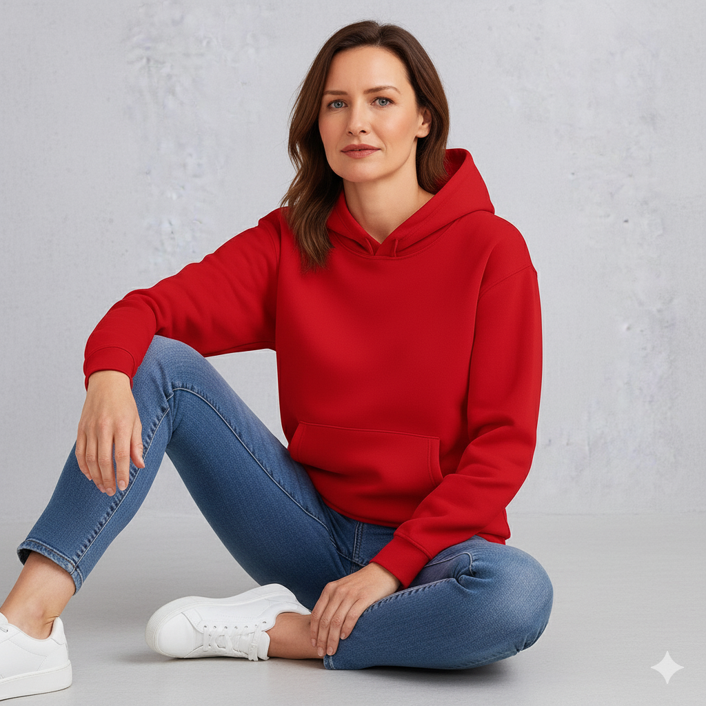 Warmer Damen Hoodie aus Fleece | Freizeit & Winter