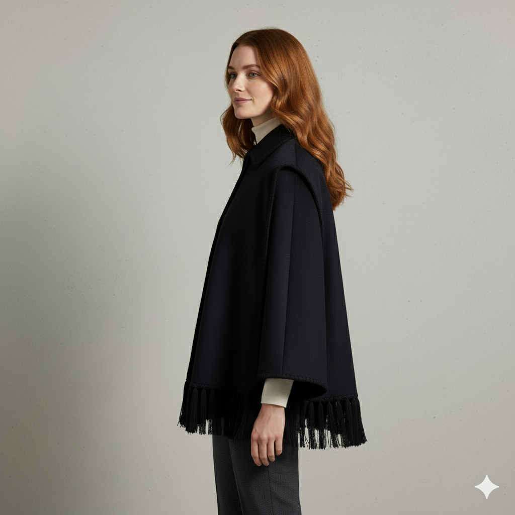 Damen Wollmantel mit Schal Kragen | Winter | Locker & Warm