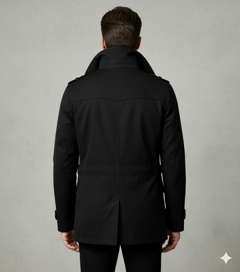 Eleganter Herren Trenchcoat mit Reverskragen | Herbst Übergang