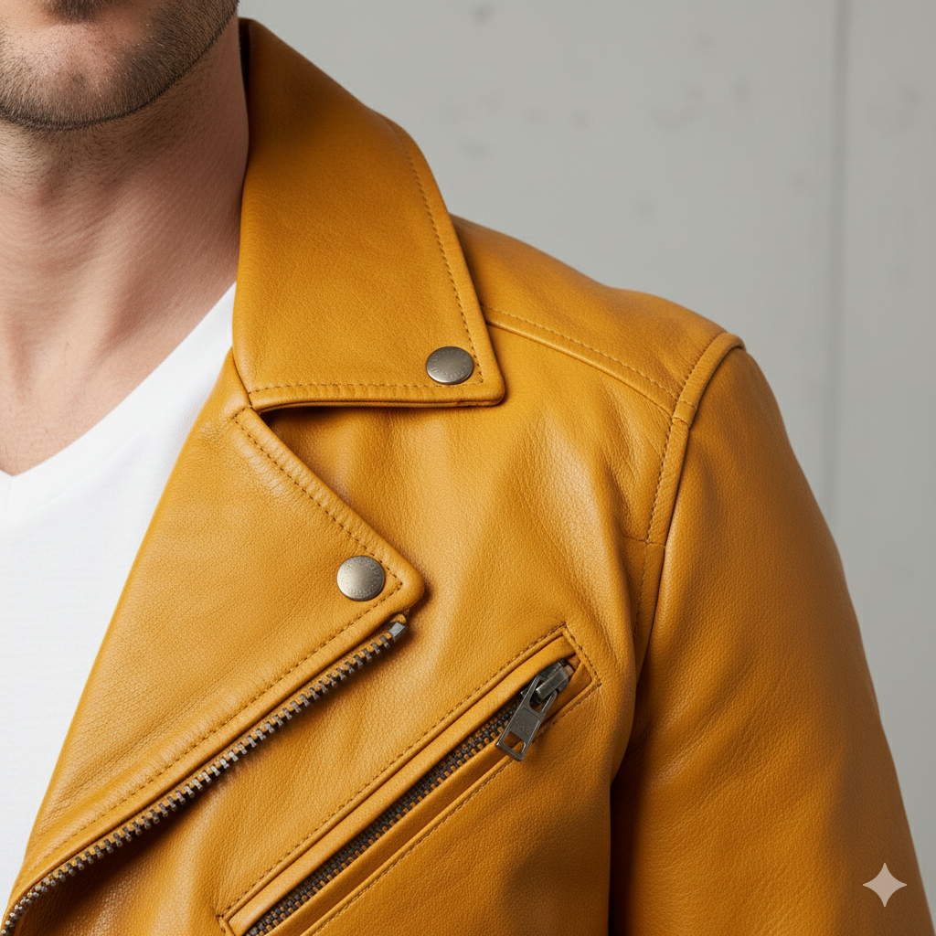 Herren Lederjacke im Biker-Stil | Modern & Lässig