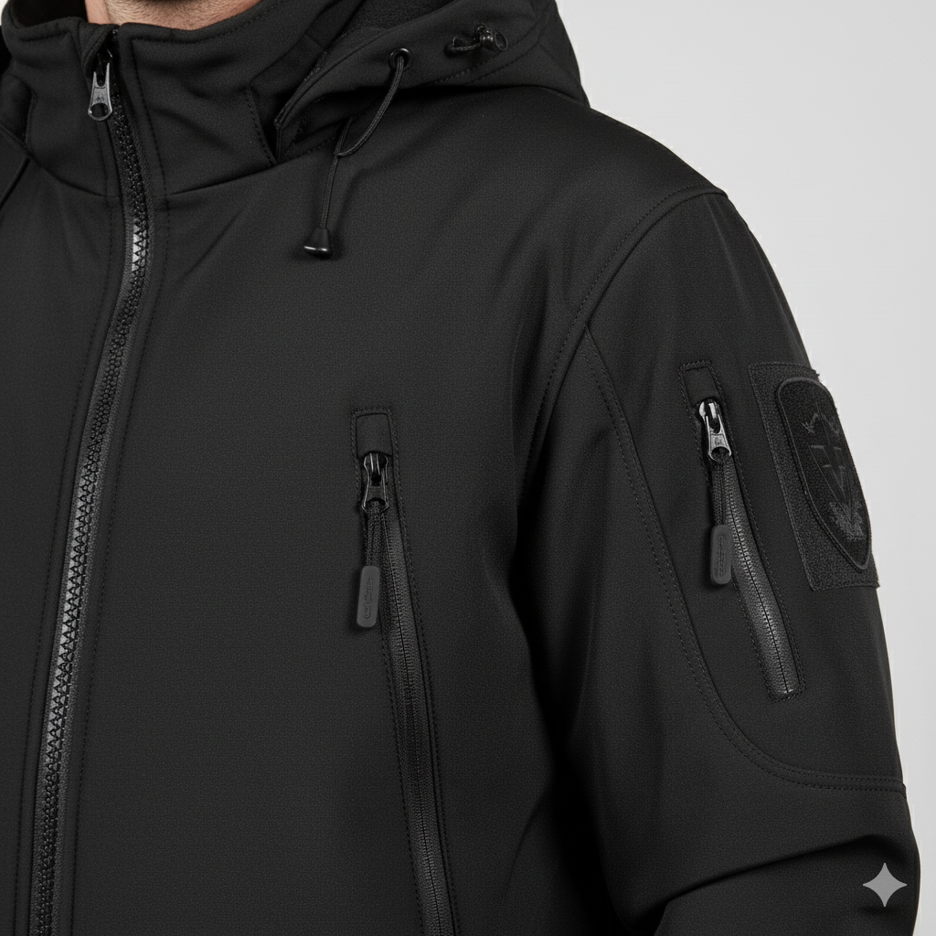 Herren Outdoor Taktikanzug mit Kapuze | Wasserabweisend & Winter
