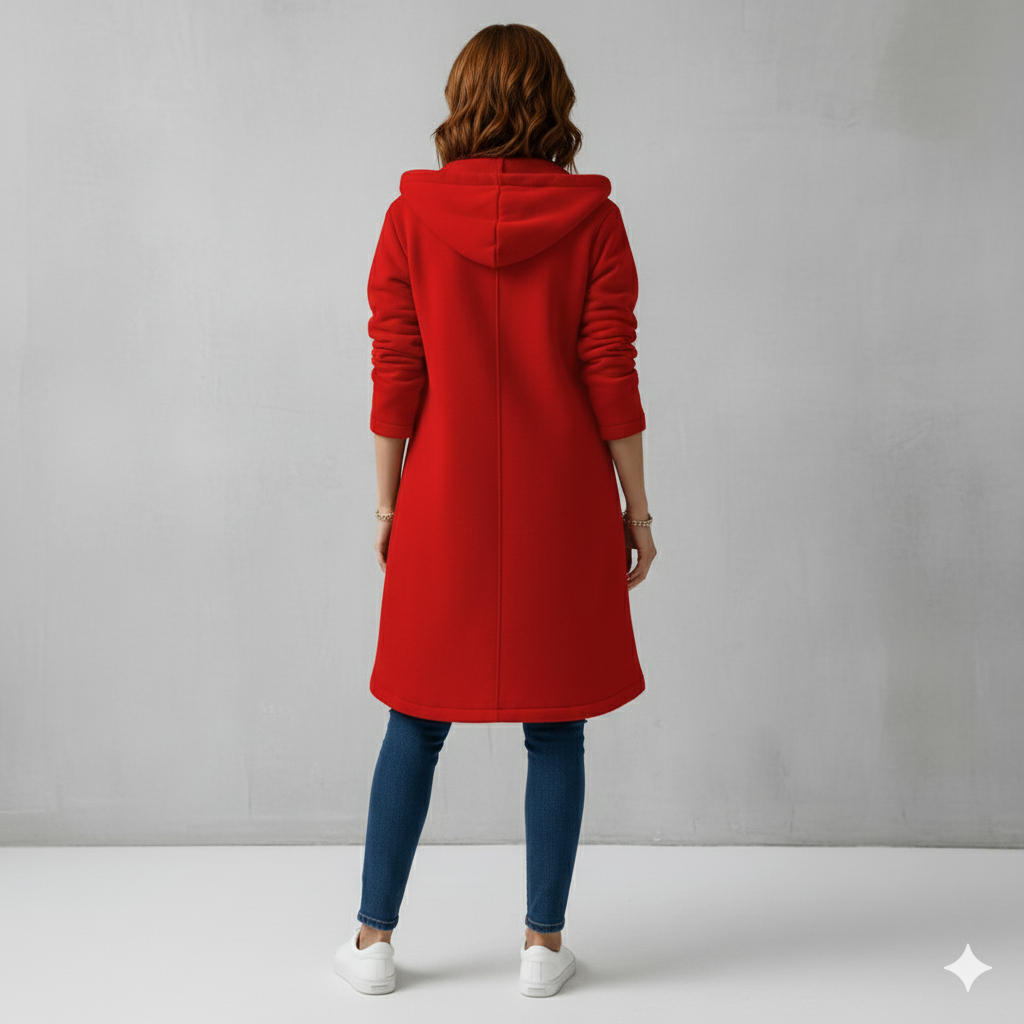 Damen Sweatjacke mit Kapuze & Reißverschluss | Herbst/Winter