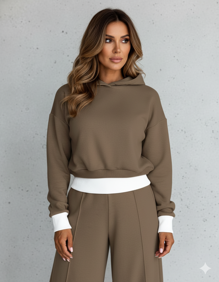 Damen Hoodie mit Kapuze | Zweiteilig & Freizeit