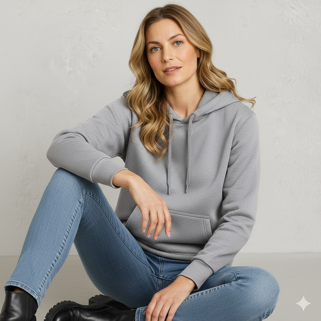 Warmer Damen Hoodie aus Fleece | Freizeit & Winter