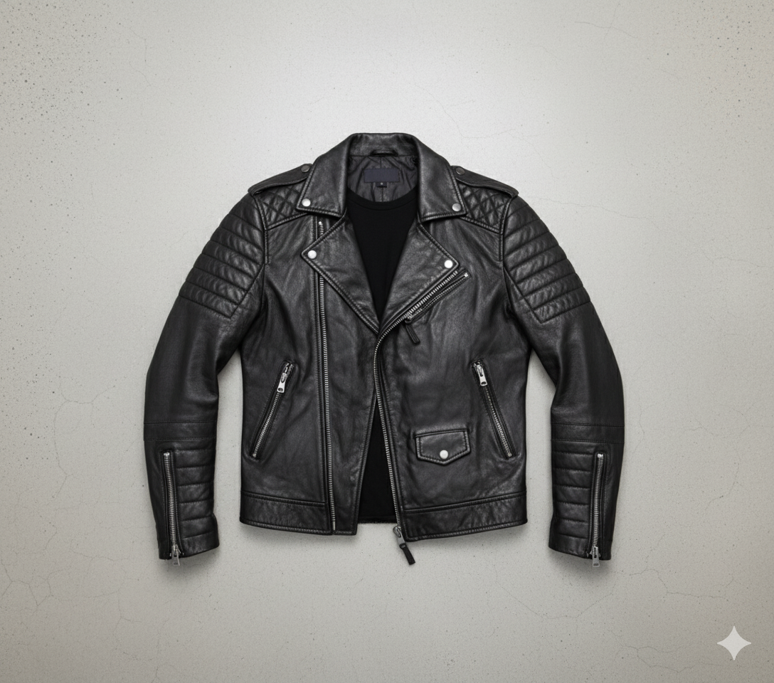 Herren Bikerjacke aus Veganleder | Modern & Casual