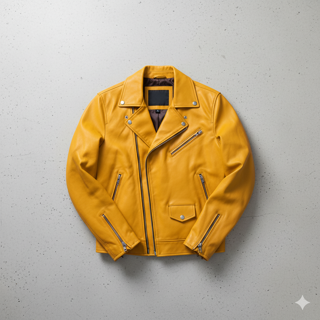 Herren Lederjacke im Biker-Stil | Modern & Lässig