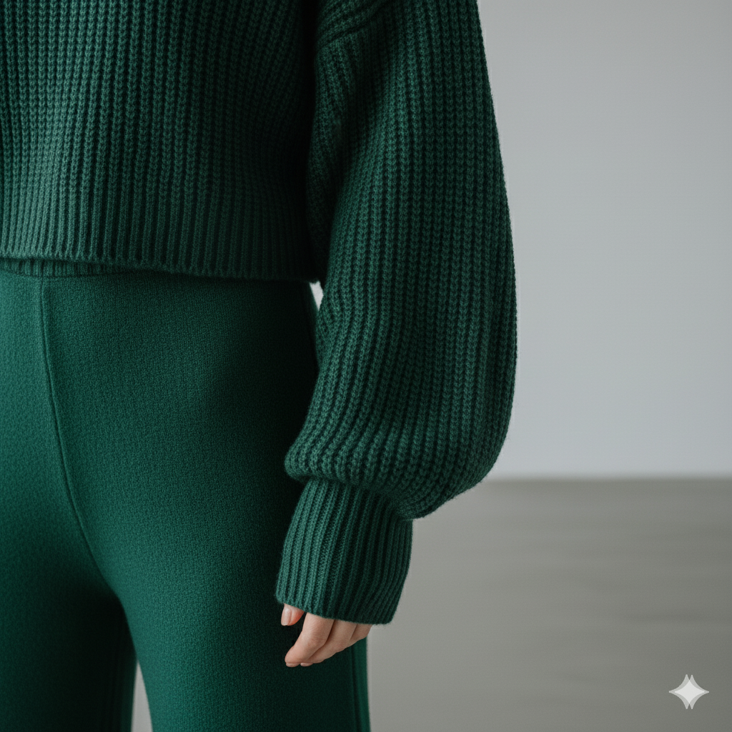 Damen Rollkragen Set mit Langarm | Lässig & Bequem | Winter