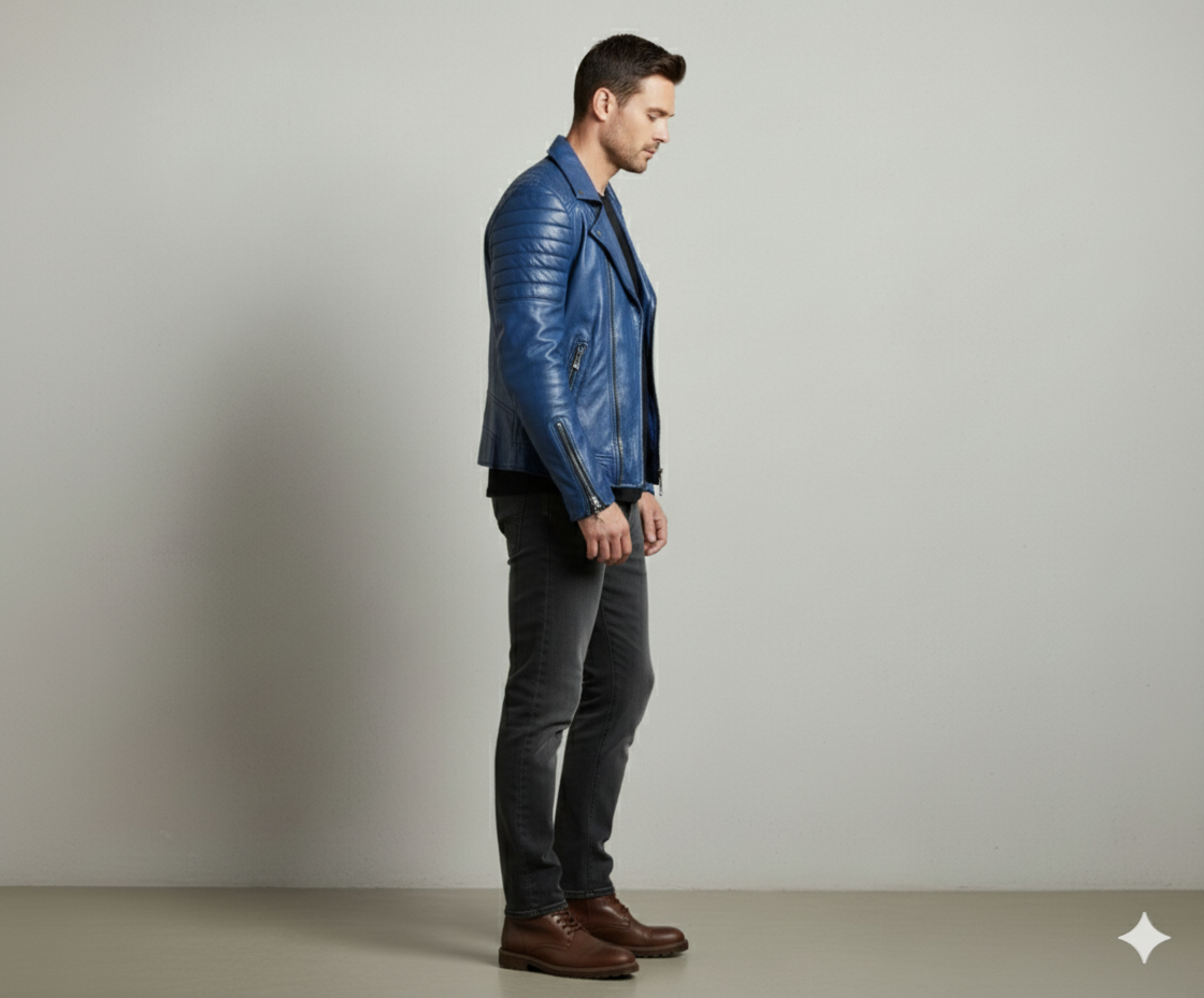 Herren Bikerjacke aus Veganleder | Modern & Casual