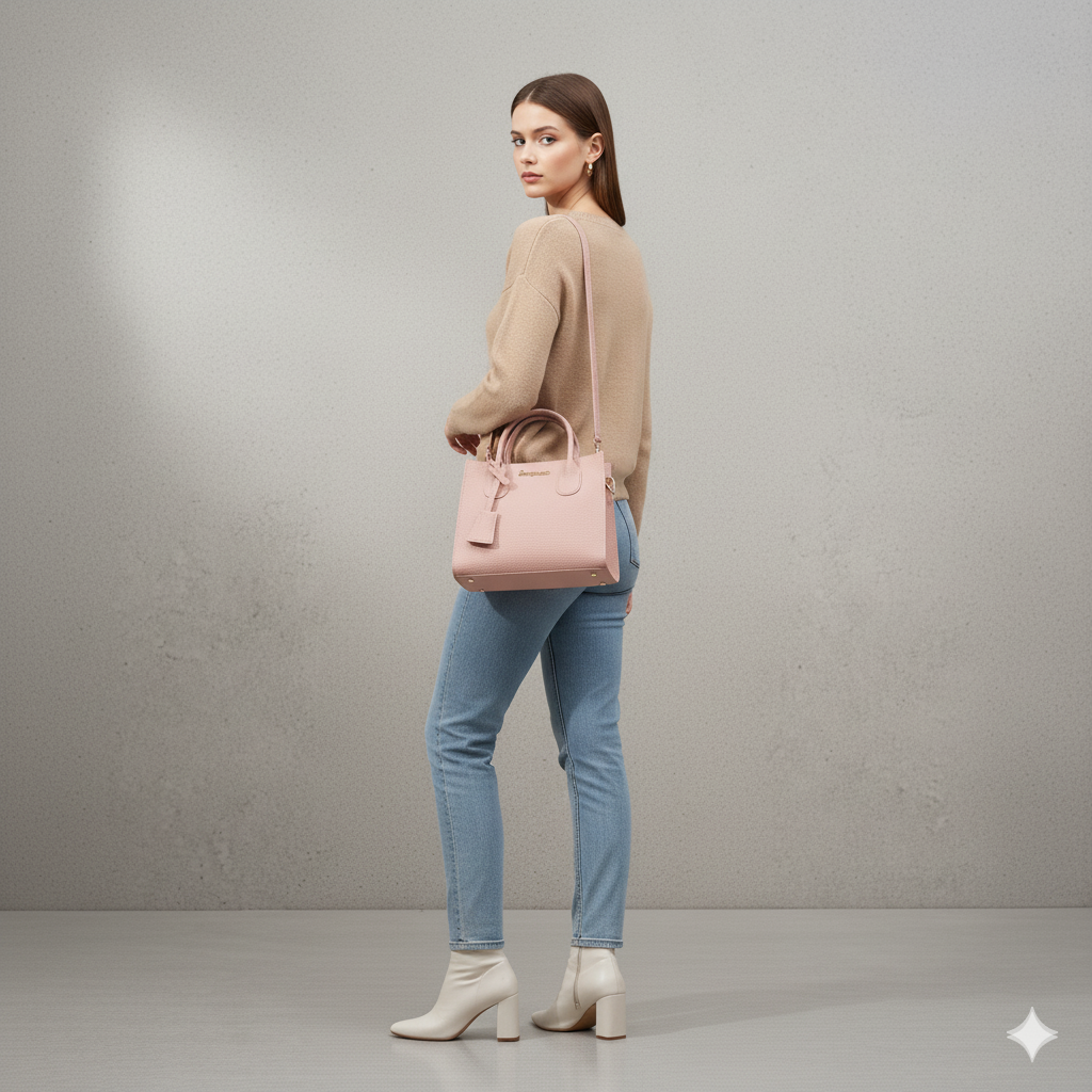 Damen Umhängetasche aus Kunstleder | Klein & Elegant