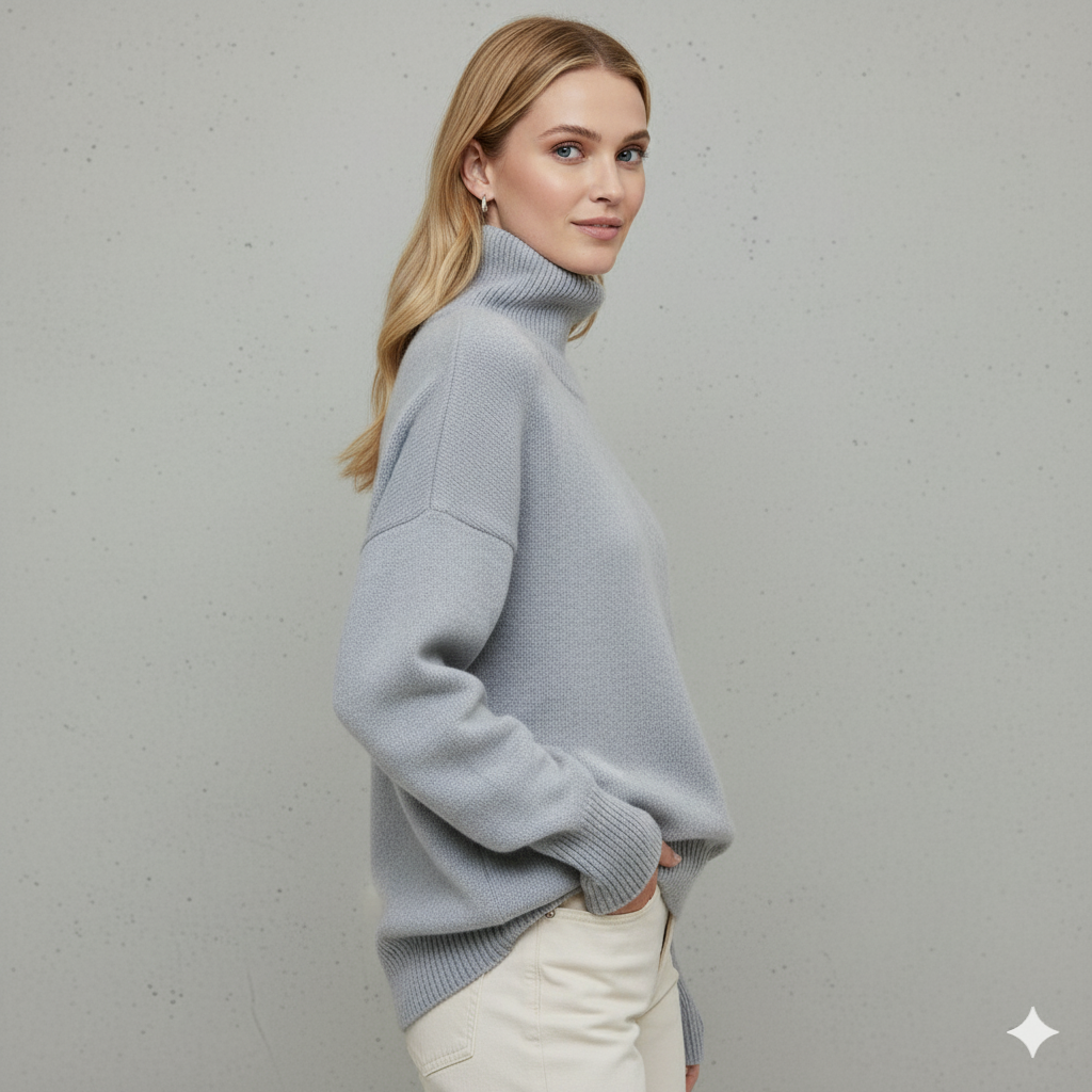 Kuscheliger Damenpullover mit Rollkragen | Warm für Herbst/Winter