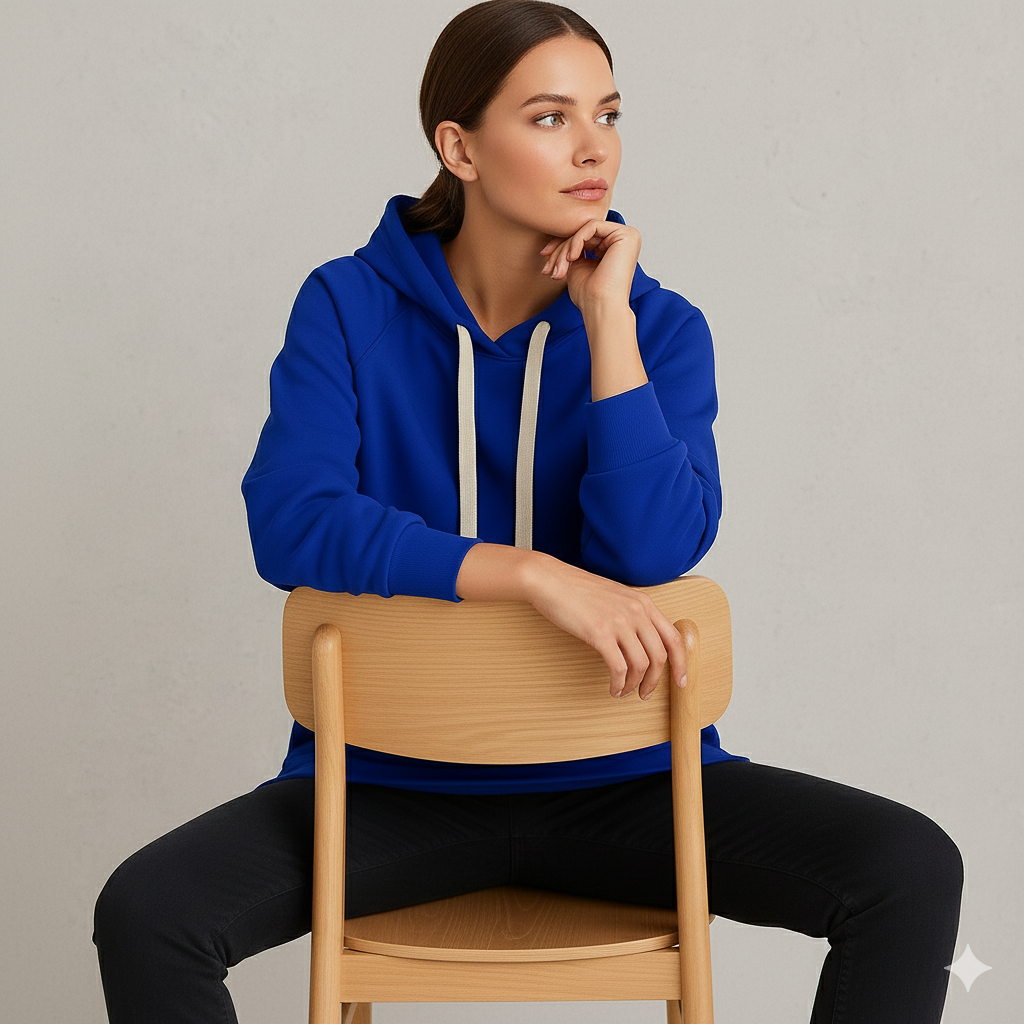 Lässiges Damen Hoodie Kleid mit Kordelzug | Bequem für Freizeit