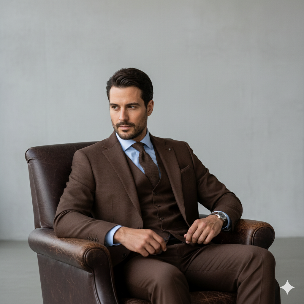Herren Anzug 3-teilig | Slim Fit Elegant für Hochzeit & Business