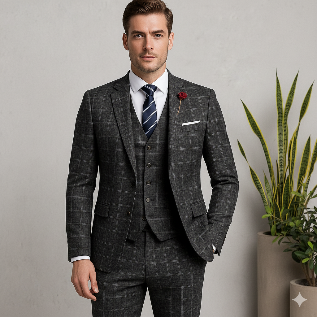 Herren Anzug 3-teilig Slim Fit | Elegant & Festlich