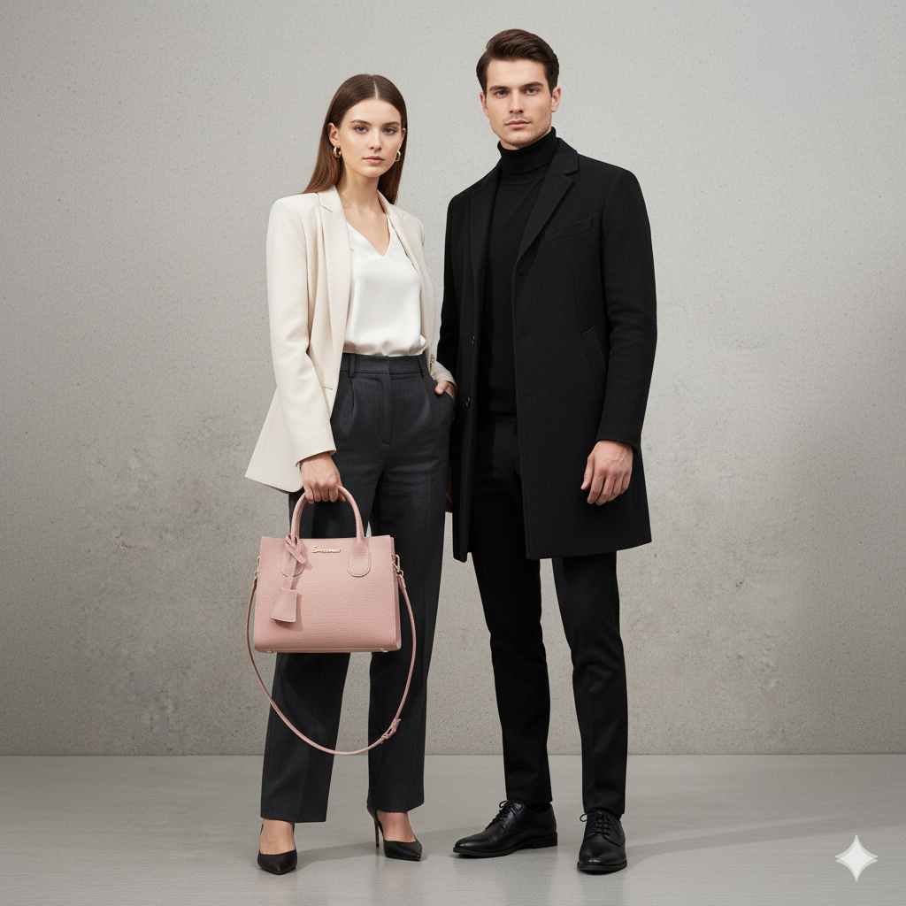 Damen Umhängetasche aus Kunstleder | Klein & Elegant