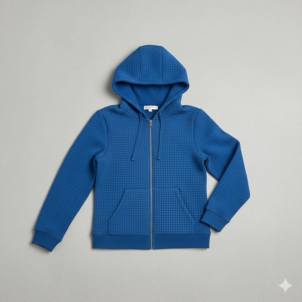 Leichter Damen Kapuzen Strickjacke mit Reißverschluss | Übergang