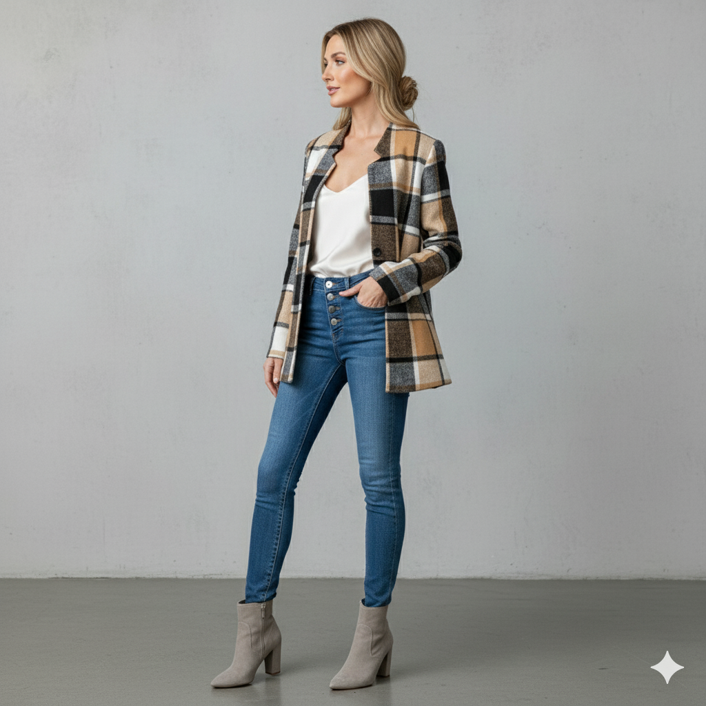 Damen Strickmantel mit offener Front | Modern & Bequem