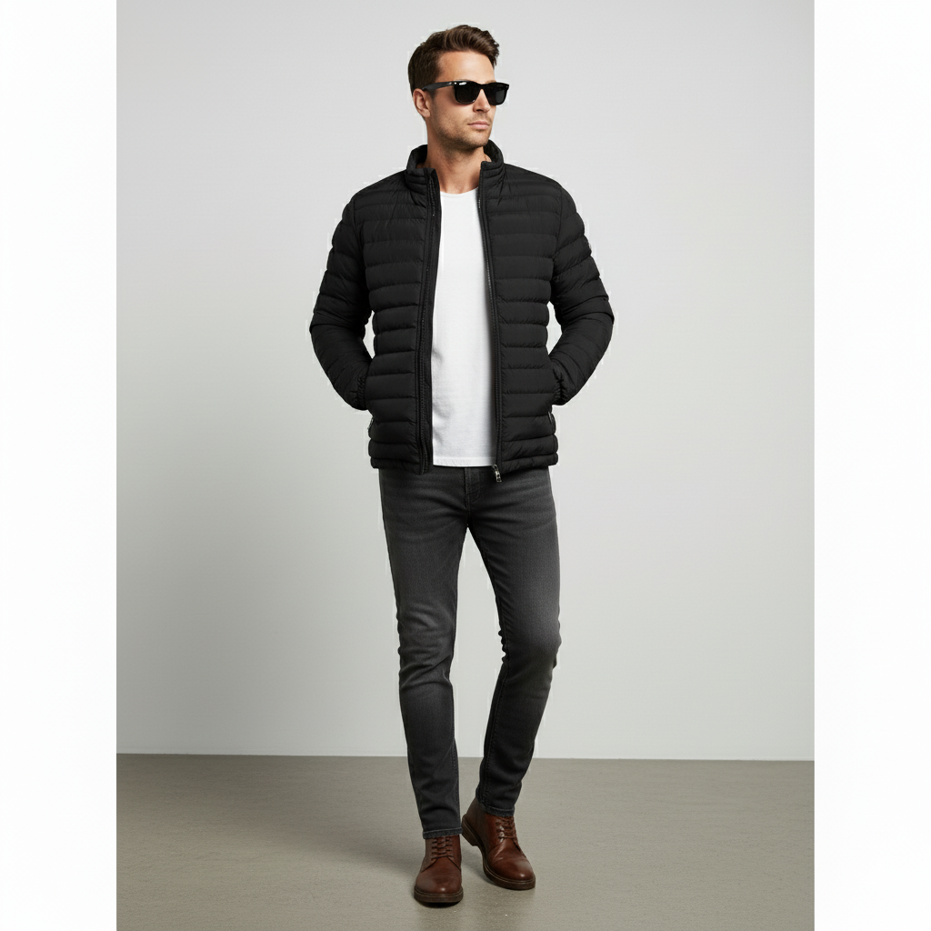 Leichte Herren Steppjacke | Herbst Winter Übergang