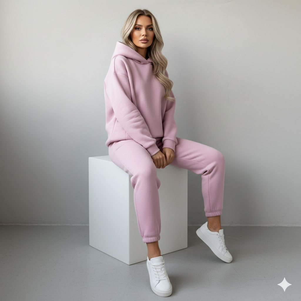 Warmer Damen Hoodie Zweiteiler | Bequem für Herbst & Winter