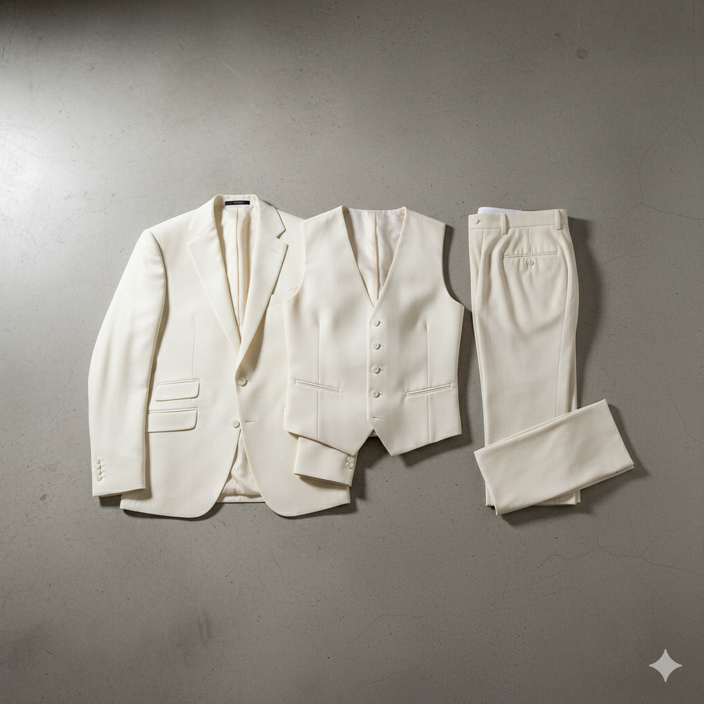 Herren Anzug 3-teilig | Slim Fit Elegant für Hochzeit & Business