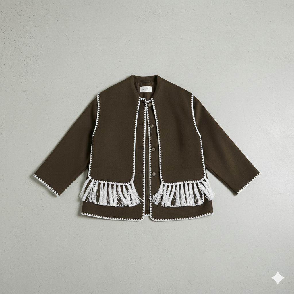 Damen Wollmantel mit Schal Kragen | Winter | Locker & Warm