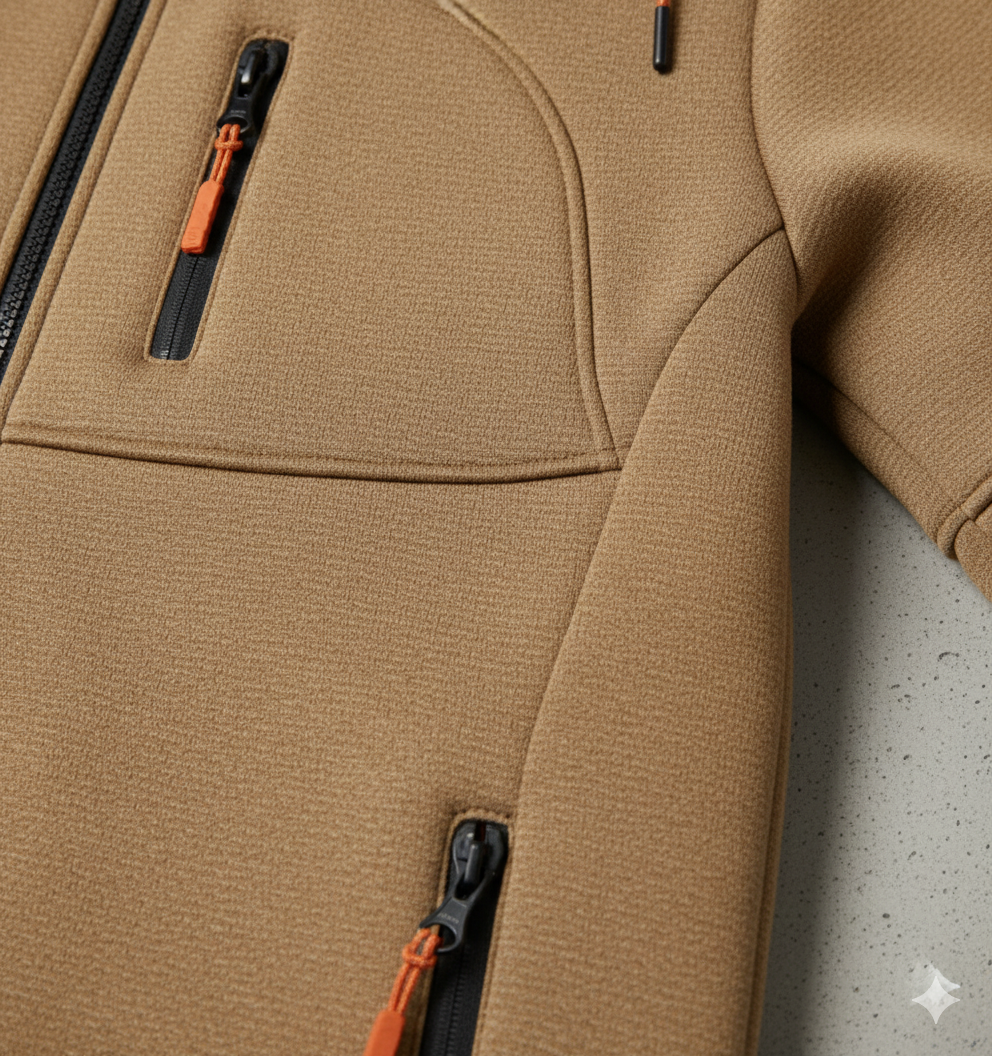 Fleecejacke für Herren mit Kapuze | Warm & Bequem | Herbst