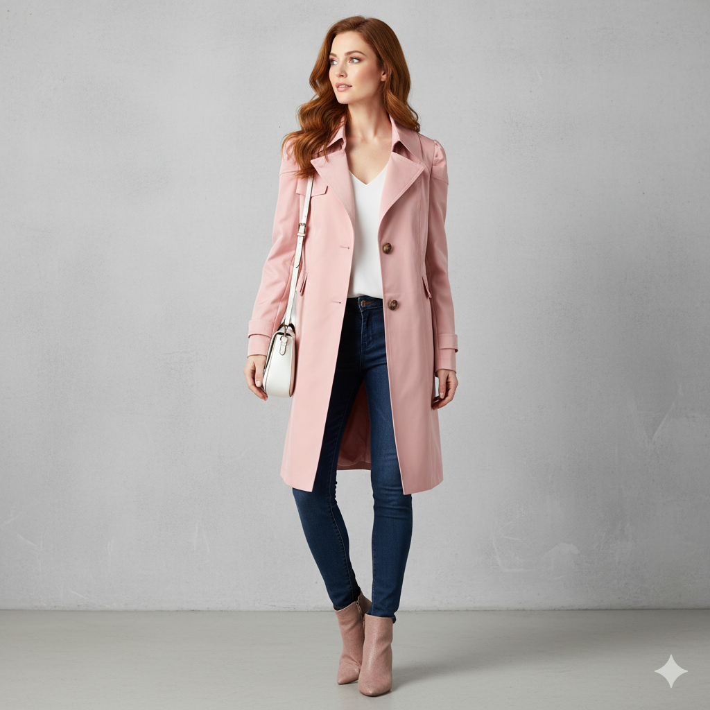 Damen Trenchcoat mit schmalem Schnitt | Mittellang & Elegant