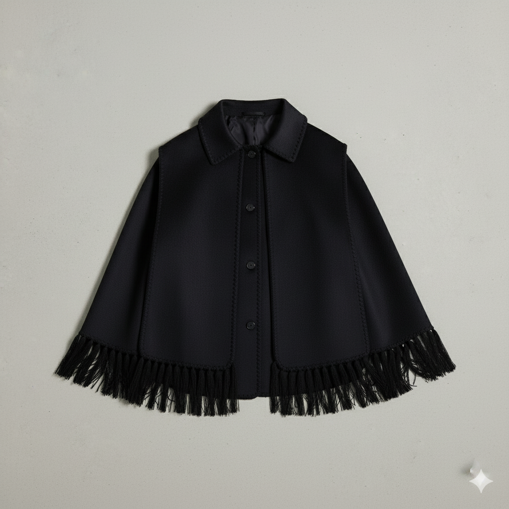 Damen Wollmantel mit Schal Kragen | Winter | Locker & Warm