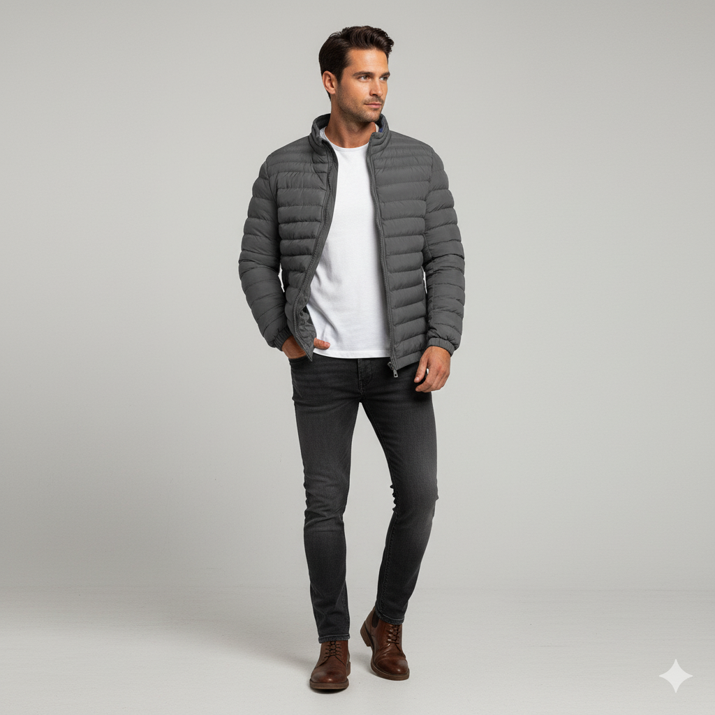 Leichte Herren Steppjacke | Herbst Winter Übergang