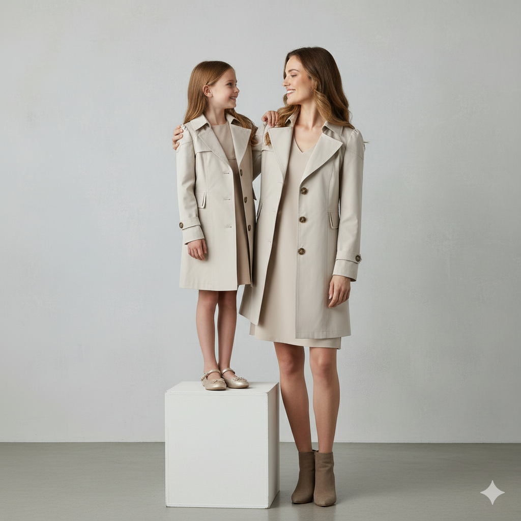 Damen Trenchcoat mit schmalem Schnitt | Mittellang & Elegant
