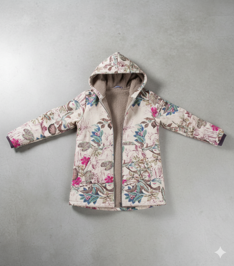 Damen Fleecejacke mit Kapuze | Plüsch & Kuschelig | Herbst/Winter