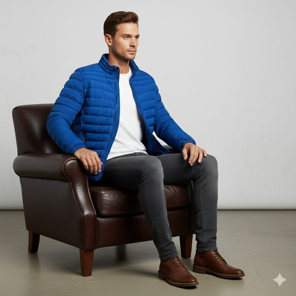 Leichte Herren Steppjacke | Herbst Winter Übergang