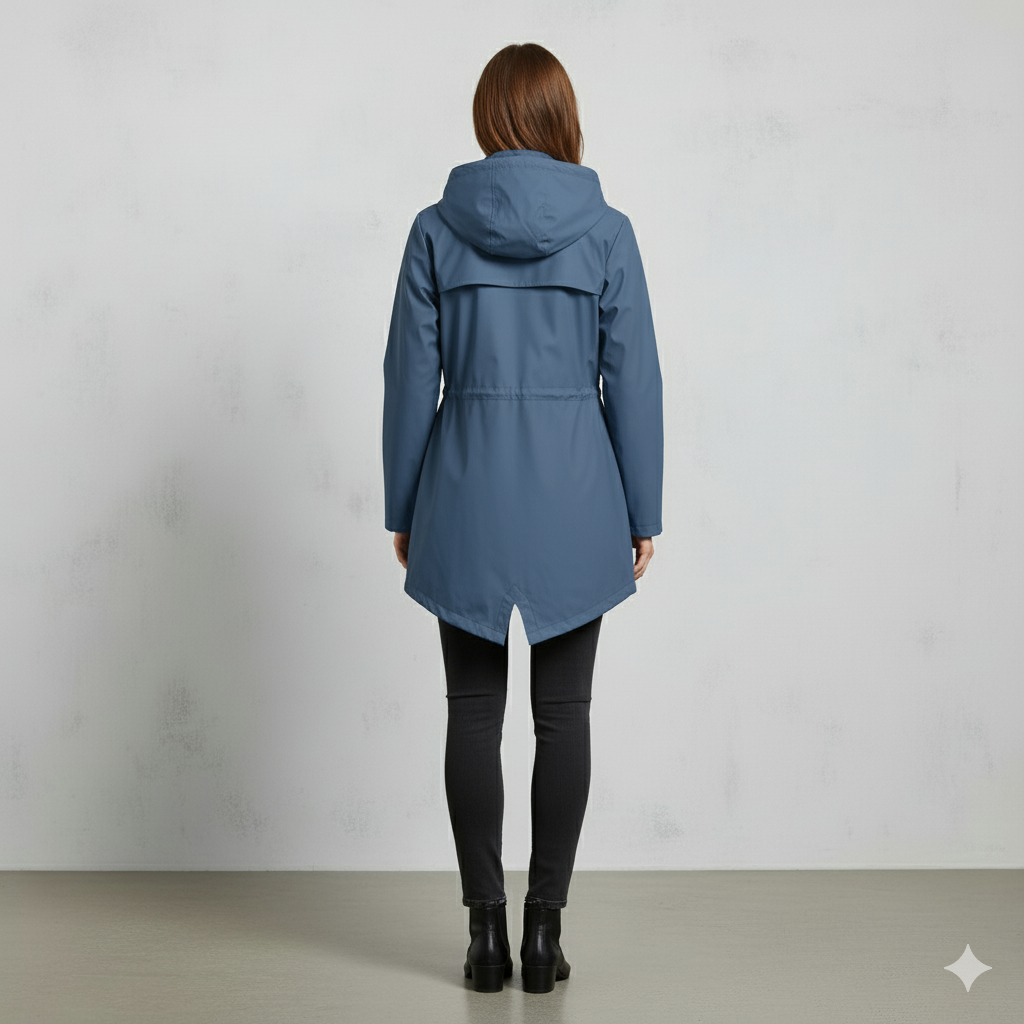 Damen Regenjacke mit Kapuze | Leicht & Wasserdicht | Übergang