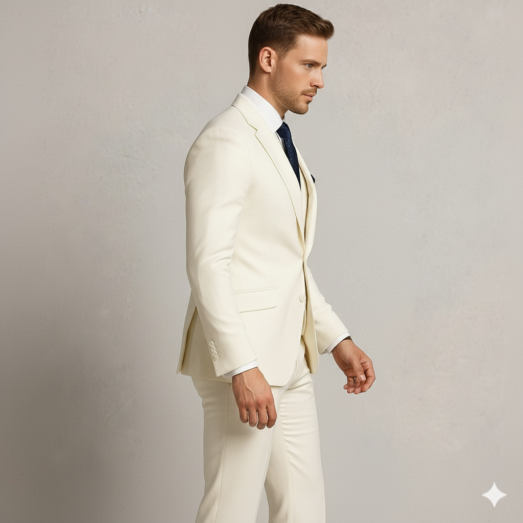 Herren Anzug 3-teilig | Slim Fit Elegant für Hochzeit & Business