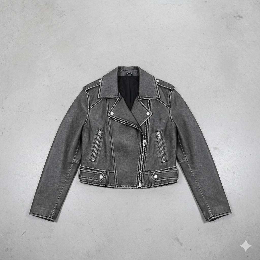 Damen Bikerjacke aus Veganleder | Kurz & Modern | Herbst