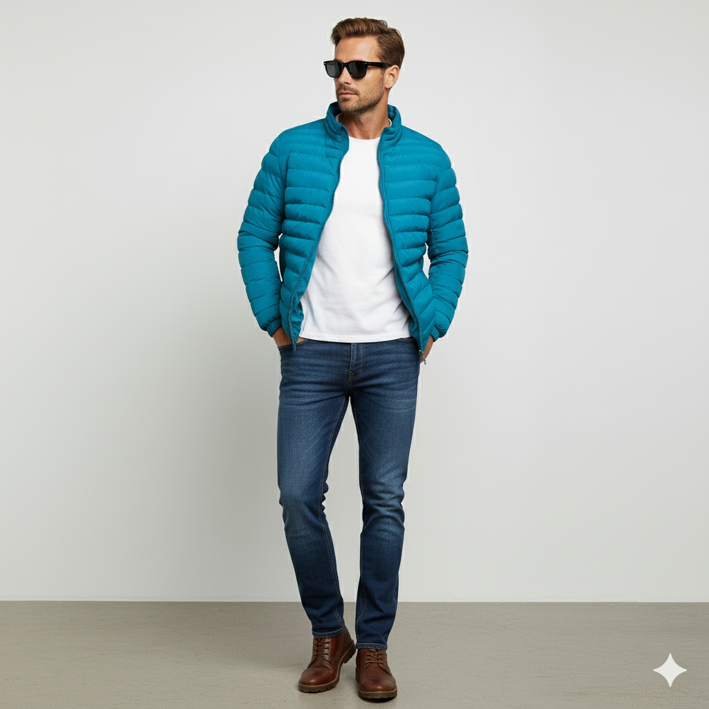 Leichte Herren Steppjacke | Herbst Winter Übergang
