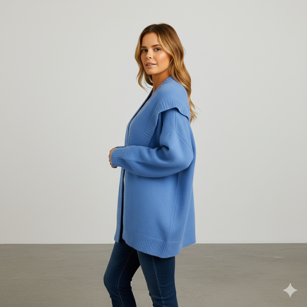 Damen Strickjacke mit Kapuze | Lässig & Übergang